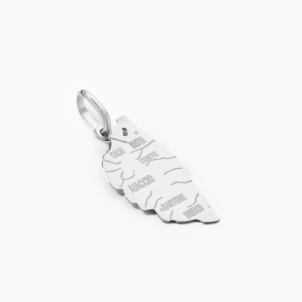 Pendentif Gaietana Corse Or Blanc