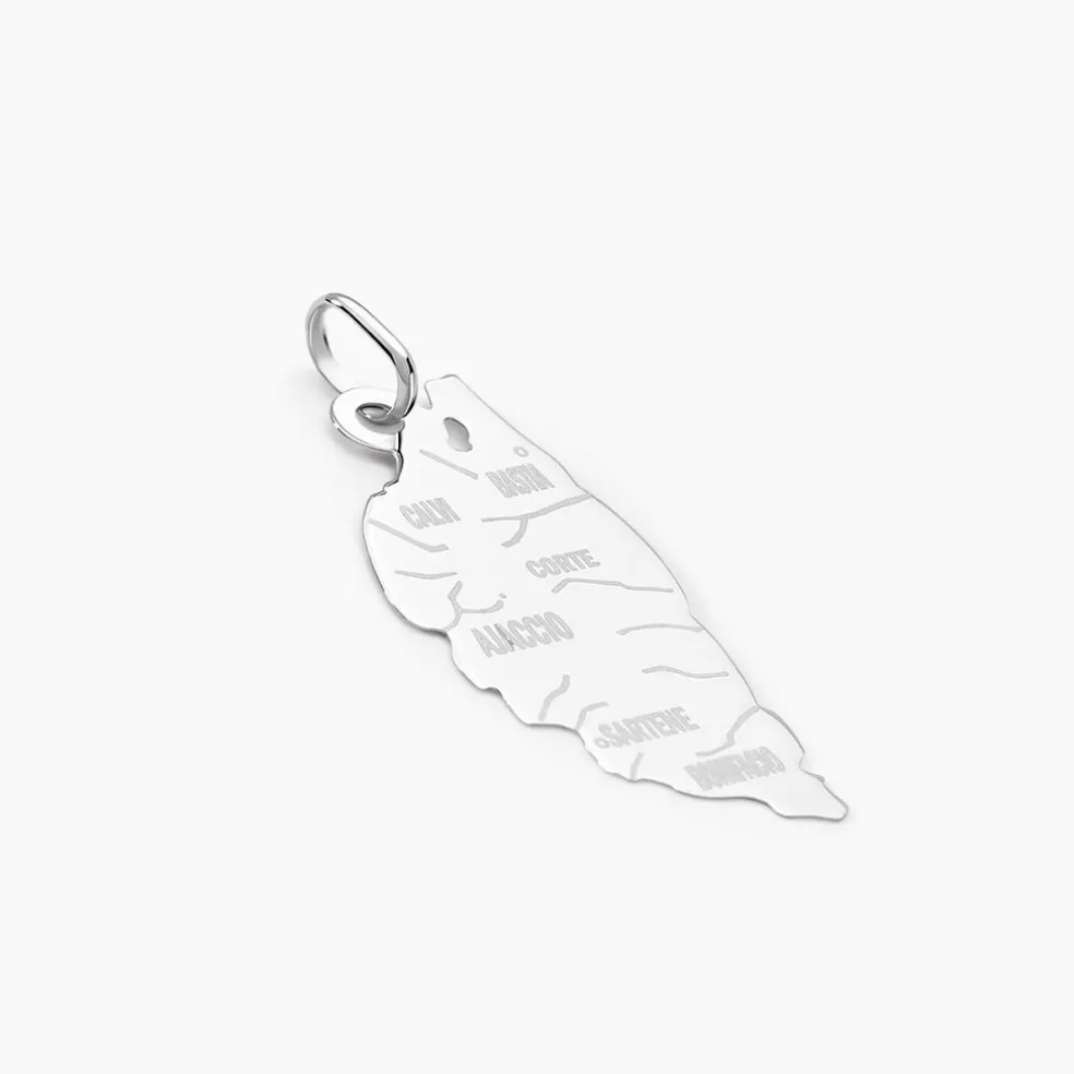 Pendentif Gaietana Corse Or Blanc