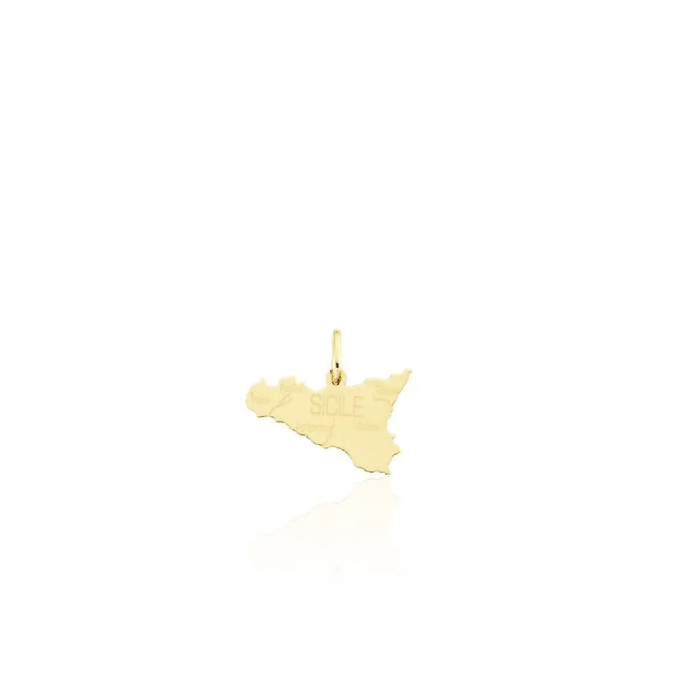 Pendentif Gaietana Sicile Or Jaune