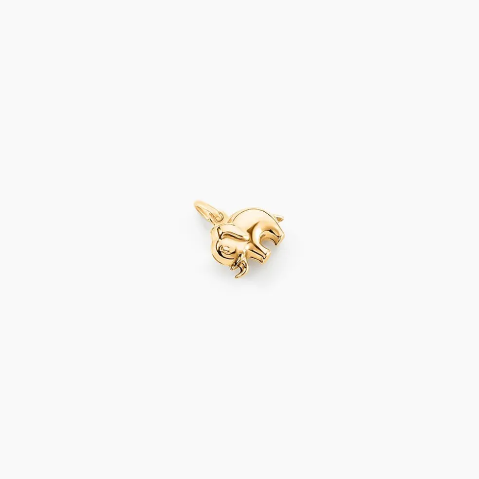 Pendentif Haiza Elephant Or Jaune
