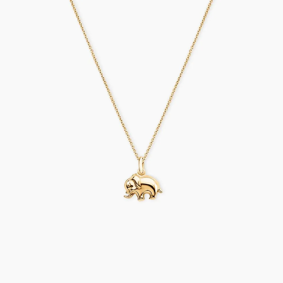 Pendentif Haiza Elephant Or Jaune