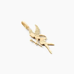 Pendentif Heliciane Fee Or Jaune