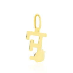 Pendentif Helidie Coccinelle Lettre Or Jaune