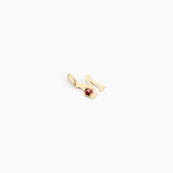 Pendentif Helidie Coccinelle Lettre Or Jaune