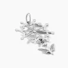 Pendentif Huguenote Argent Blanc