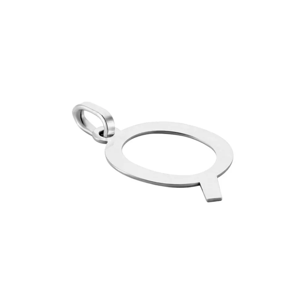 Pendentif Ionia Lettre Or Blanc
