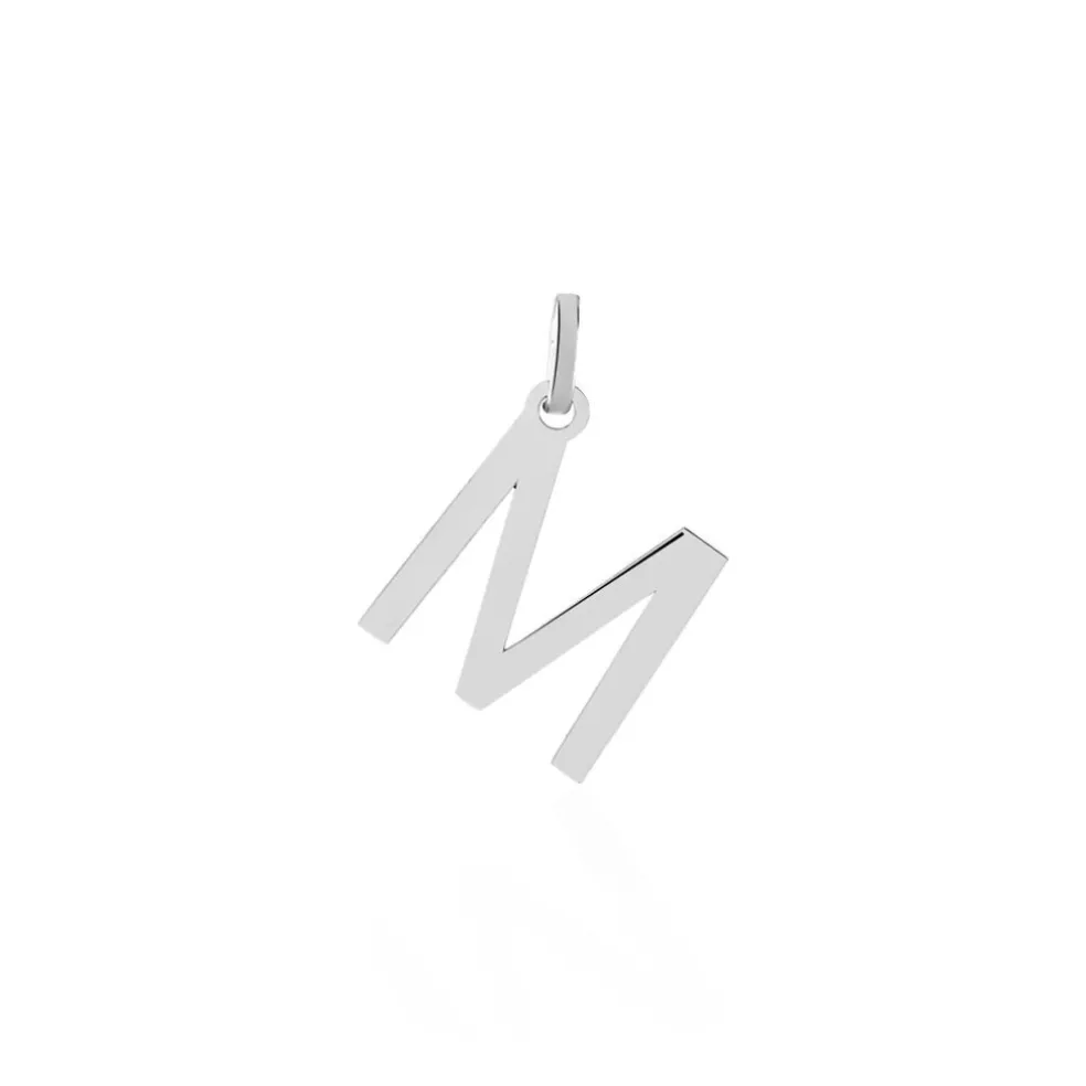 Pendentif Ionia Lettre Or Blanc