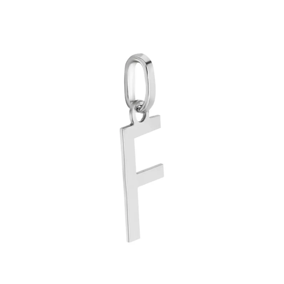 Pendentif Ionia Lettre Or Blanc