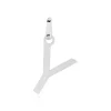 Pendentif Ionia Lettre Or Blanc
