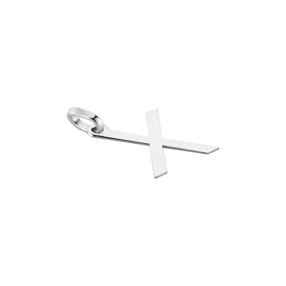Pendentif Ionia Lettre Or Blanc