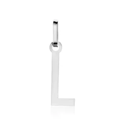 Pendentif Ionia Lettre Or Blanc