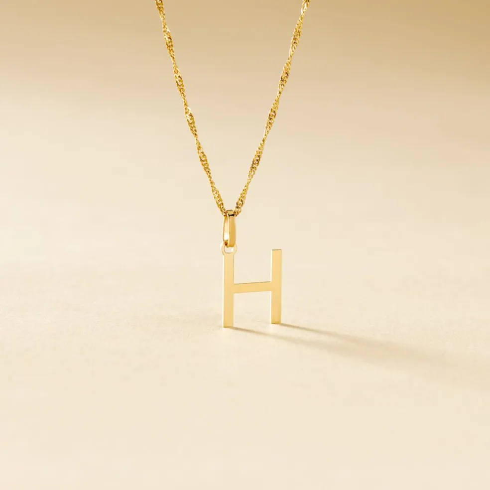 Pendentif Ionia Lettre Or Jaune