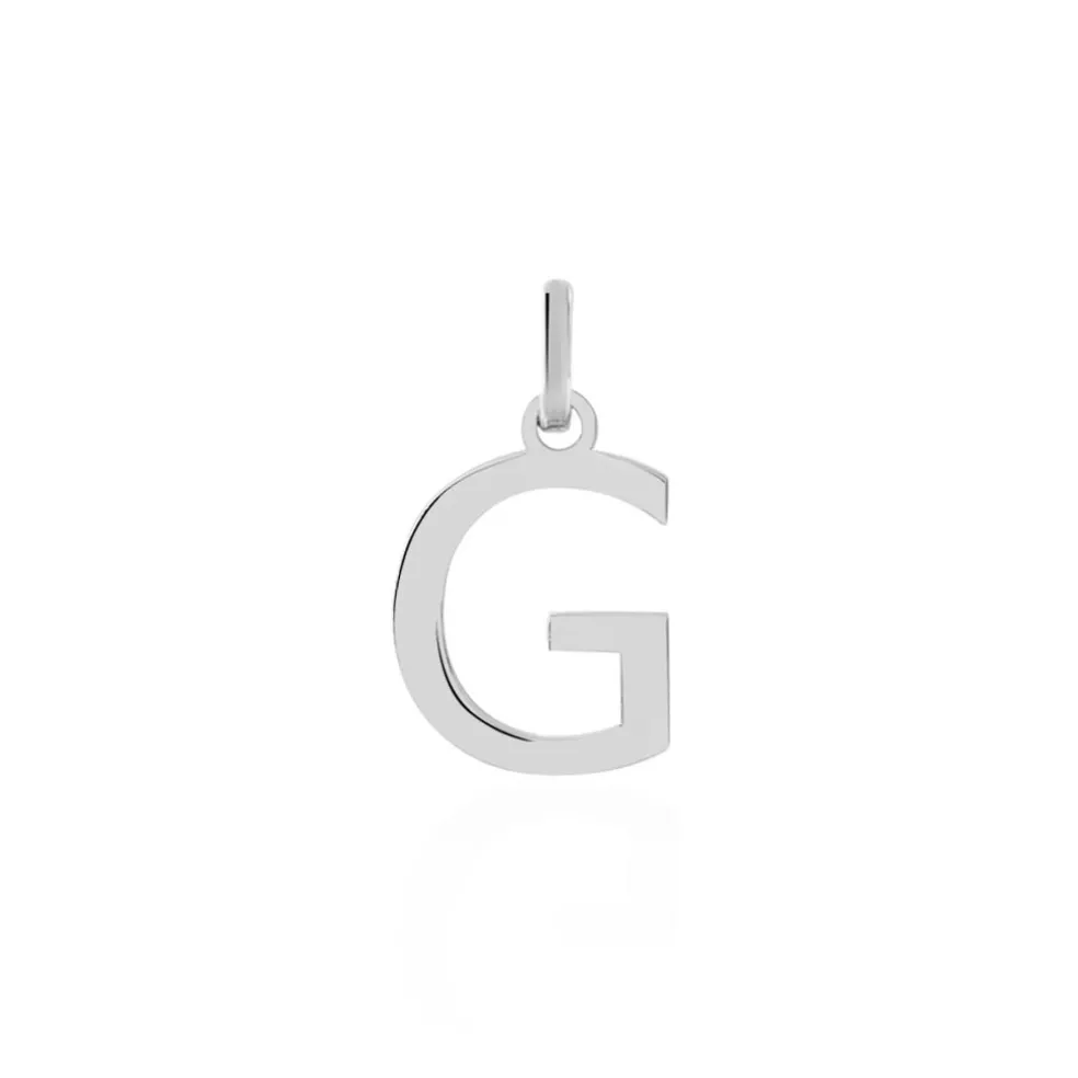 Pendentif Ionia Lettre Or Blanc