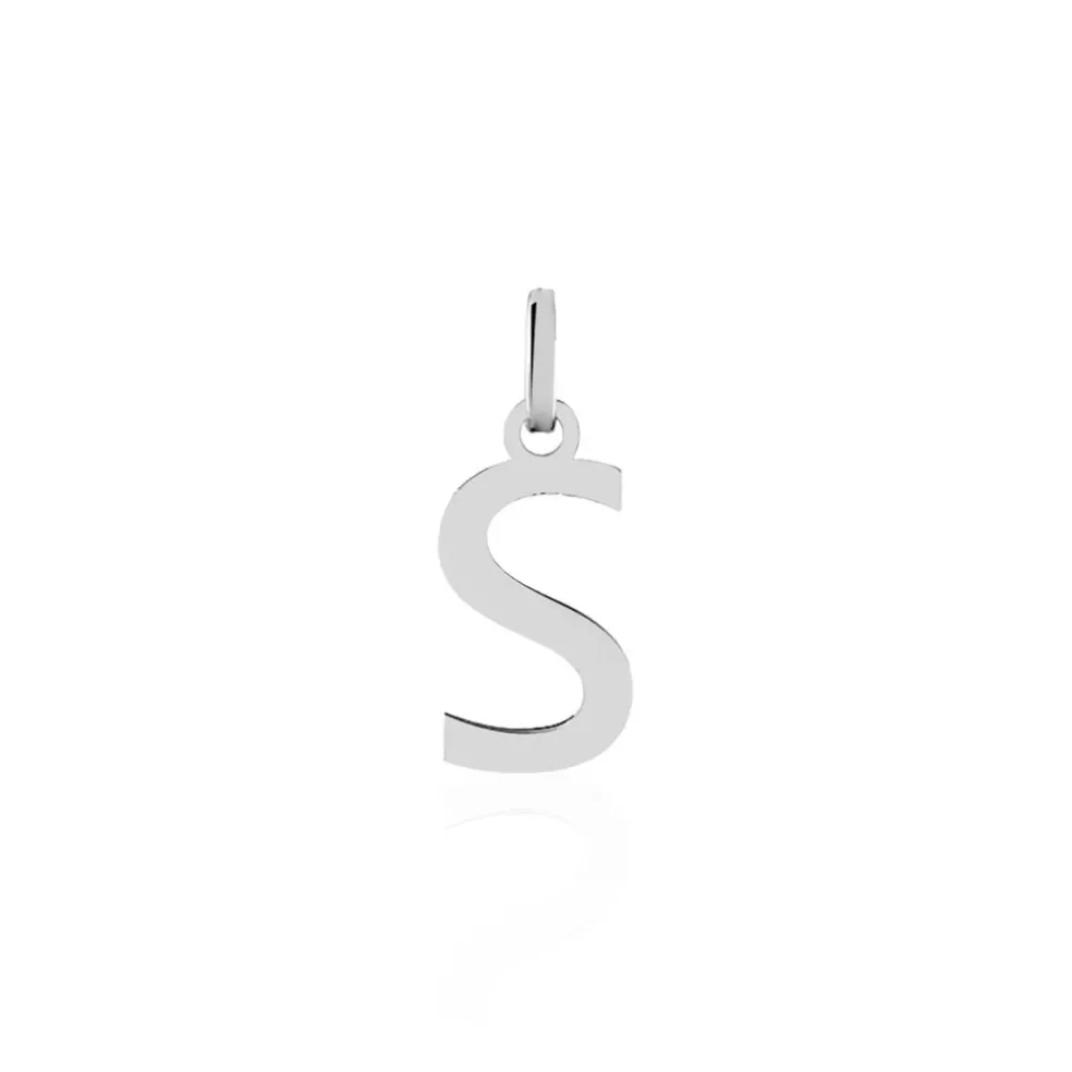Pendentif Ionia Lettre Or Blanc