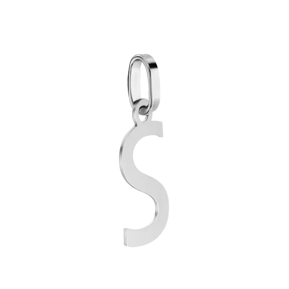 Pendentif Ionia Lettre Or Blanc