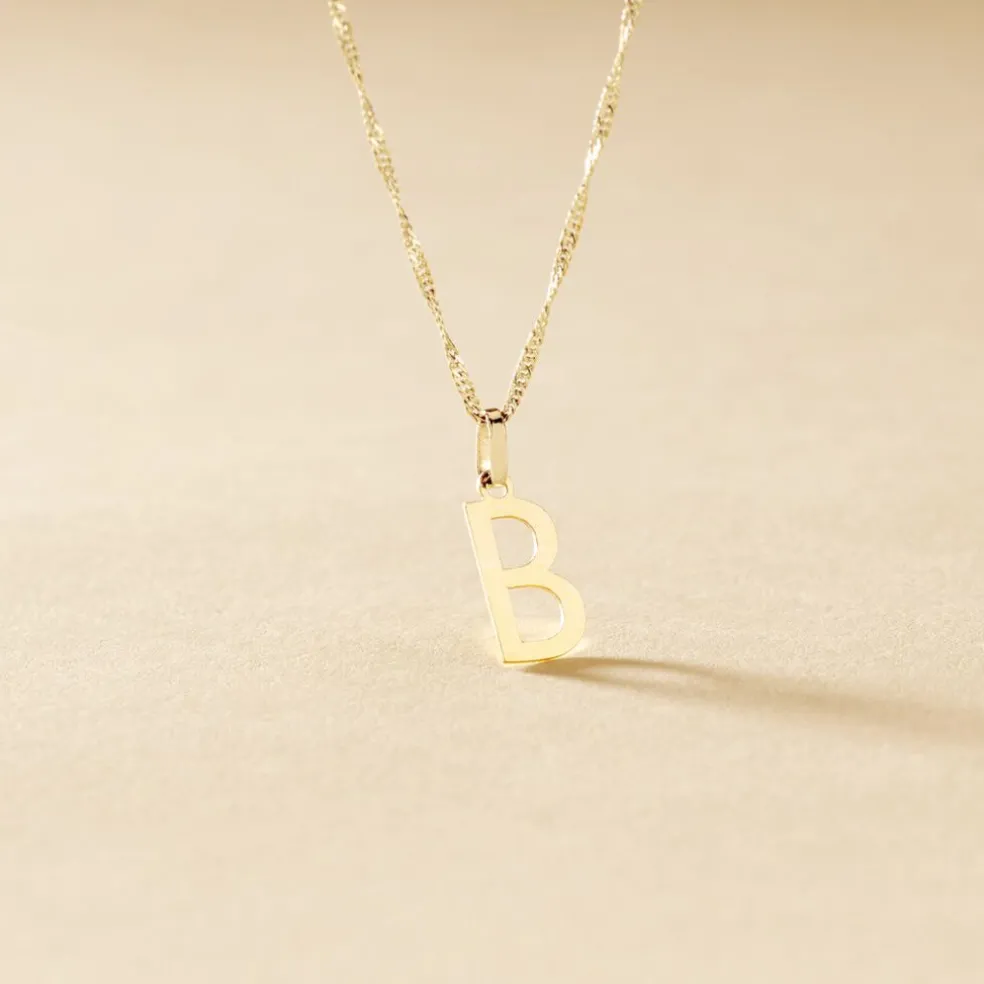 Pendentif Ionia Lettre Or Jaune