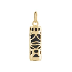 Pendentif Kauai Plaqué Or Jaune Pierre De Synthese