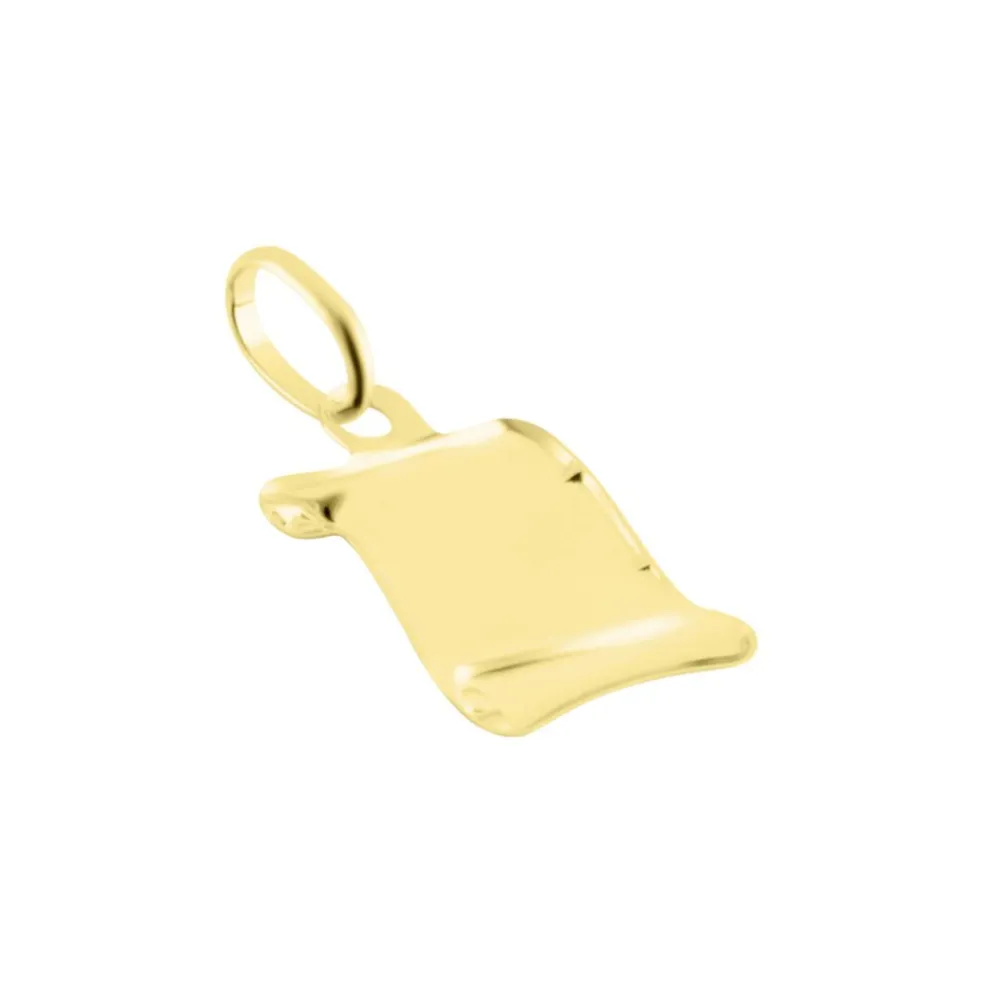 Pendentif Lamie Zodiaque Parchemin Or Jaune