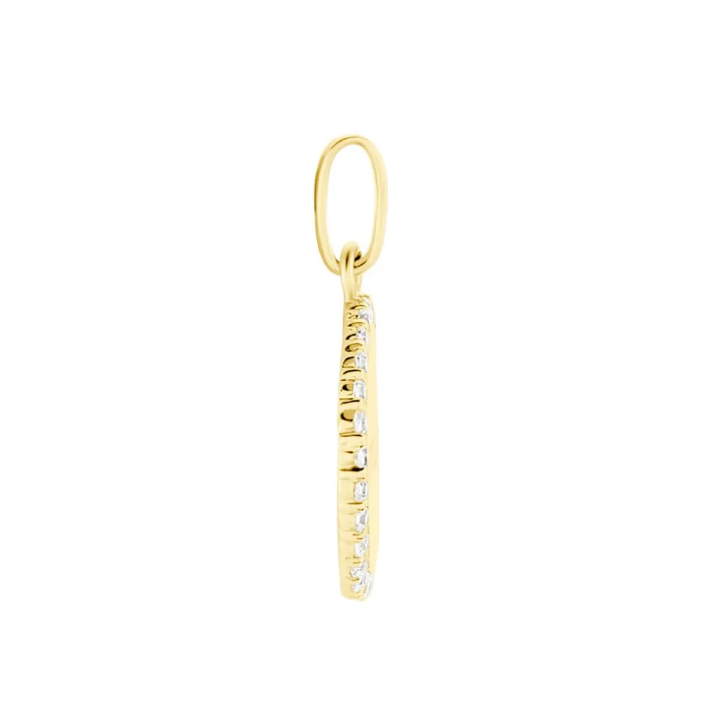Pendentif Levon Or Jaune Oxyde De Zirconium