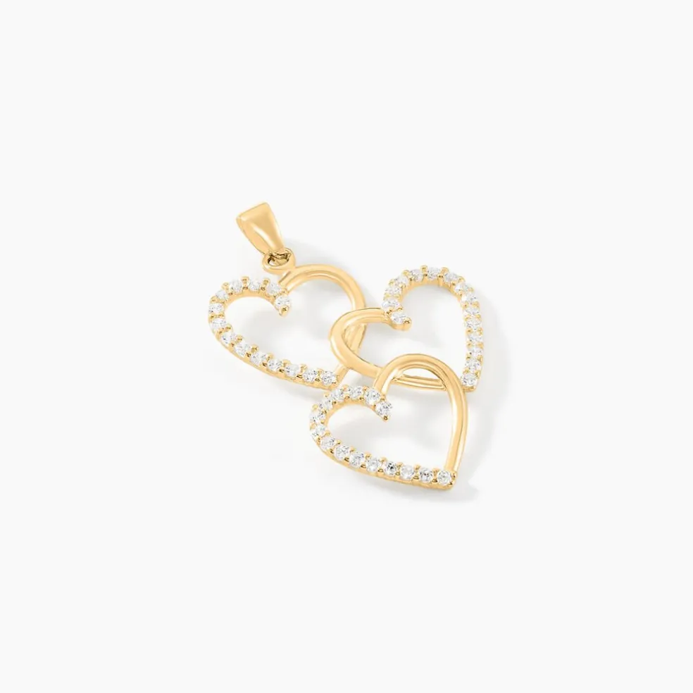 Pendentif Lovely Or Jaune Oxyde De Zirconium