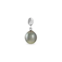 Pendentif Manolita Or Blanc Perle De Culture De Tahiti