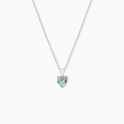 Pendentif Miyah Or Blanc Topaze