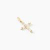 Pendentif Or Jaune Neottie Oxydes