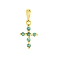 Pendentif Or Jaune Stanley Emeraude