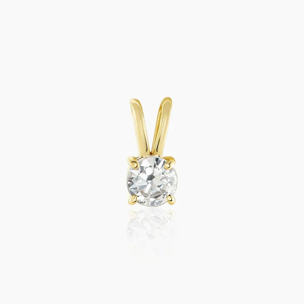 Pendentif Orsolya Or Jaune Oxyde De Zirconium