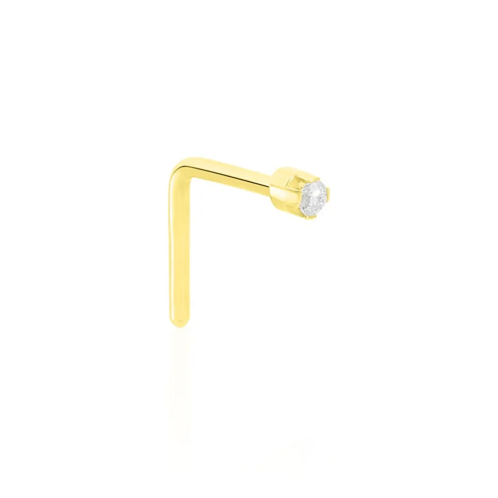 Piercing De Nez Demetrie Or Jaune Diamant