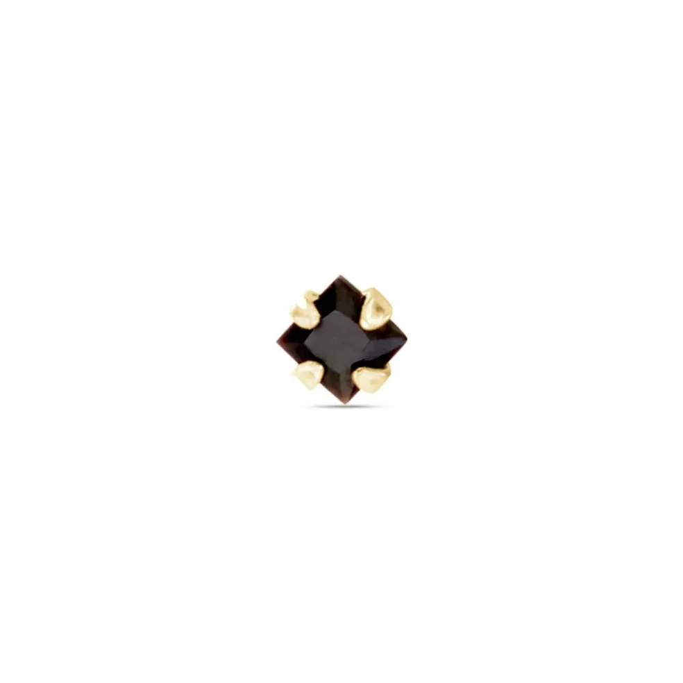 Piercing De Nez Or Jaune Oxyde De Zirconium