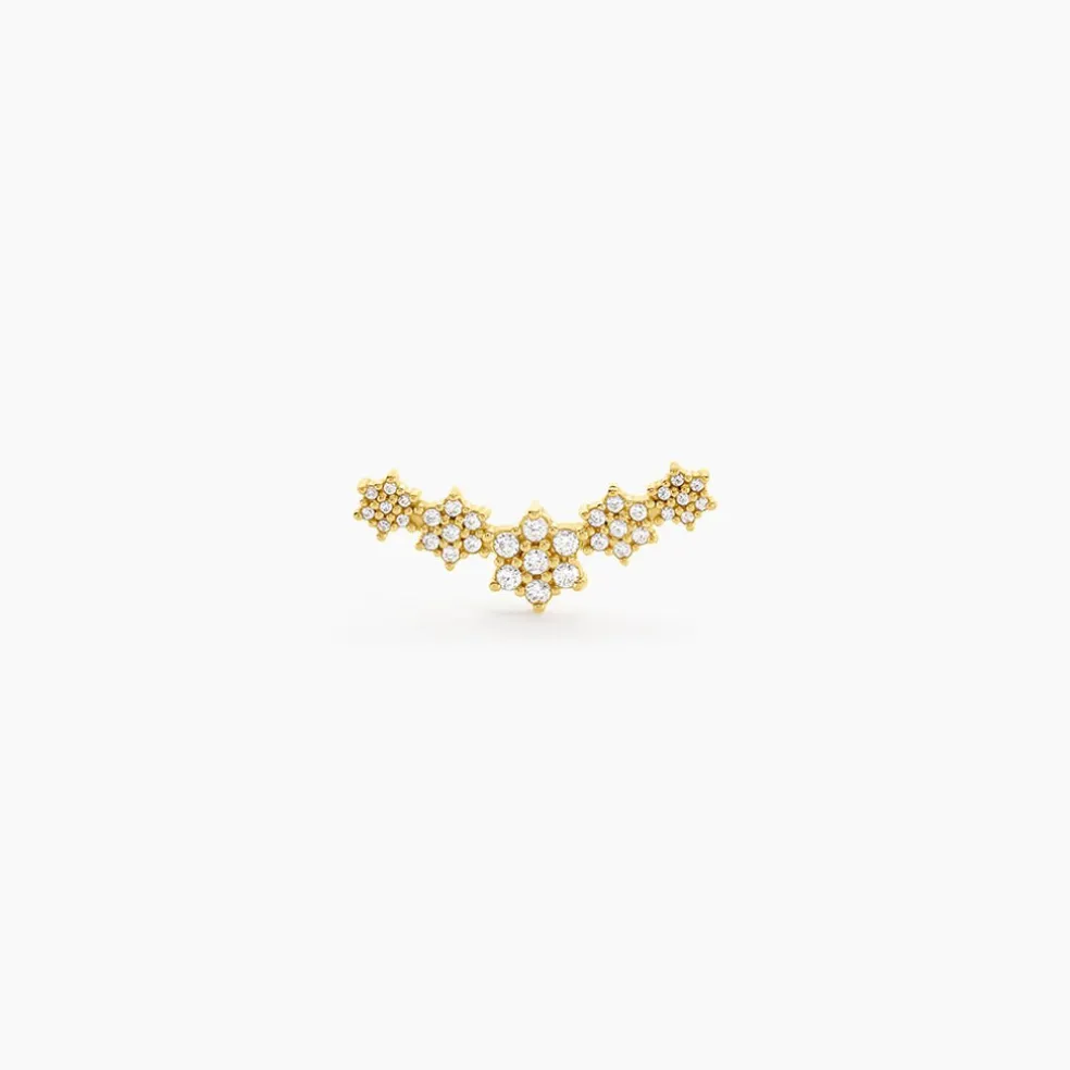 Piercing D'hélix Amadora Acier Jaune Cristal