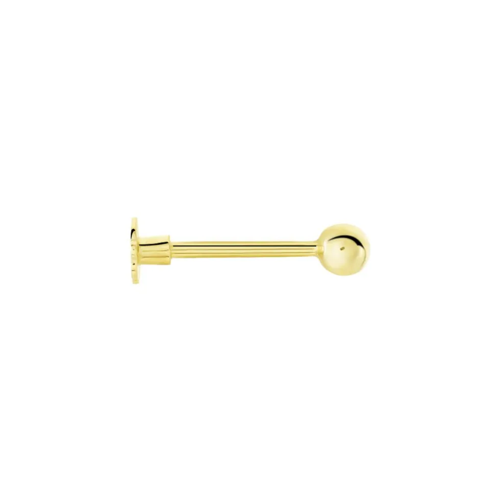 Piercing D'oreille Or Jaune Agava