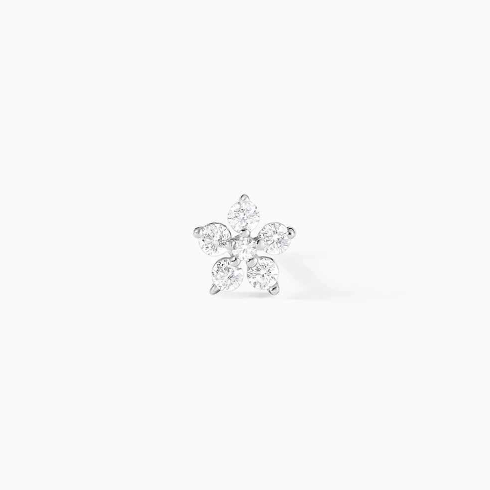 Piercing D'oreille Unitaire Argent Percy Oxyde De Zirconium