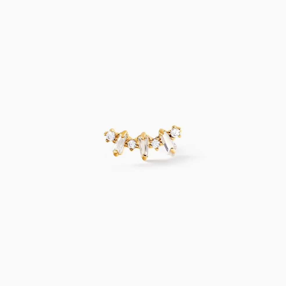 Piercing D'oreille Unitaire Marcus Or Jaune Oxyde De Zirconium