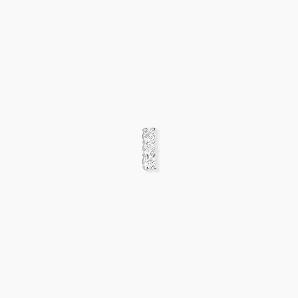 Piercing D'oreille Unitaire Argent Gauri Oxyde De Zirconium