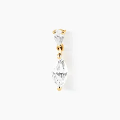 Piercing D'oreille Unitaire Urbana Or Jaune Oxyde De Zirconium
