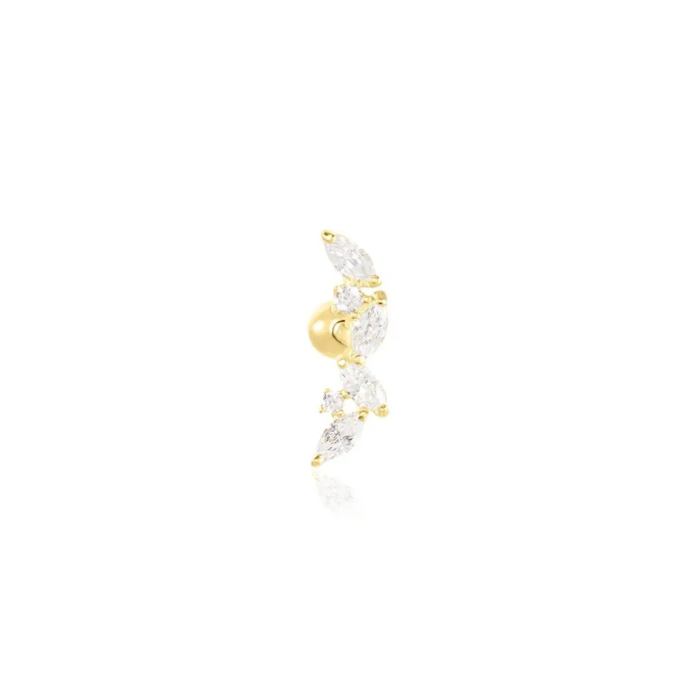 Piercing Nina Or Jaune Oxyde De Zirconium