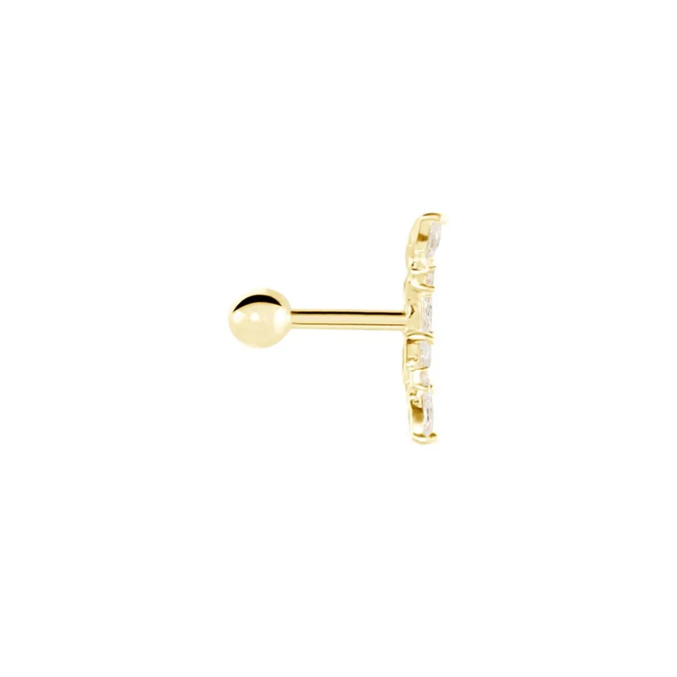 Piercing Nina Or Jaune Oxyde De Zirconium