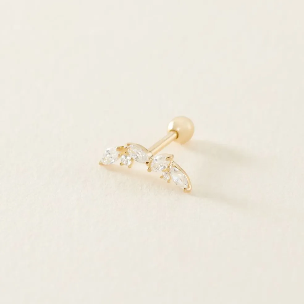 Piercing Nina Or Jaune Oxyde De Zirconium