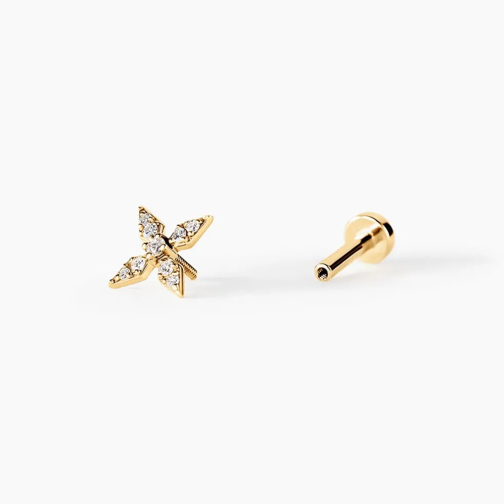 Piercing Pyry Or Jaune Diamant