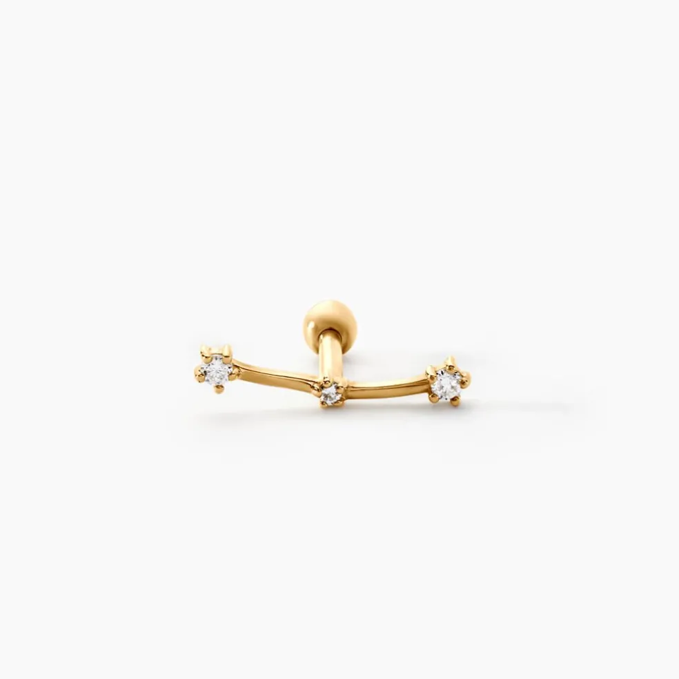 Piercing Tierra Or Jaune Oxyde De Zirconium