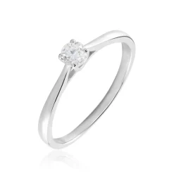 Solitaire  Victoria Platine Blanc Diamant